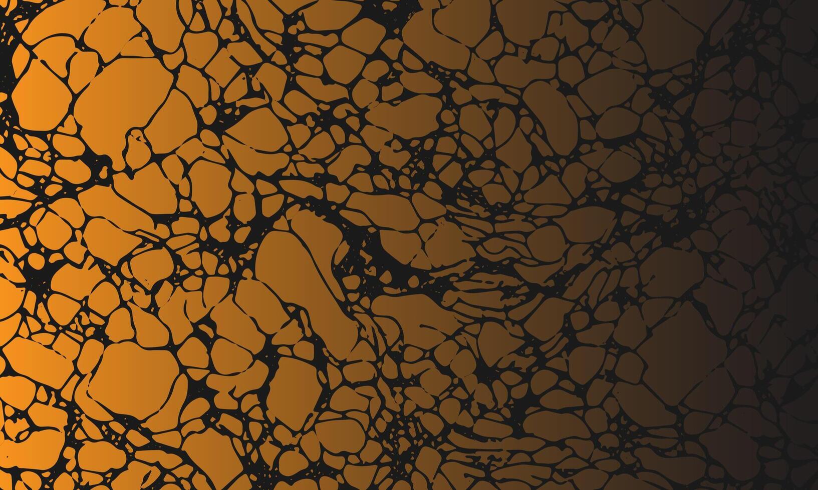 a black and orange background with cracks and cracks vector
