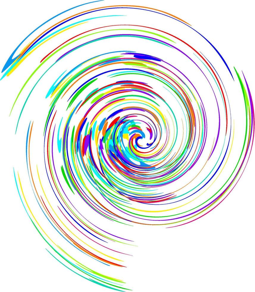 colorful spiral in racing speed vector