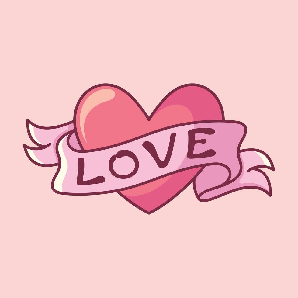Valentine day decoration gift love and lover celebration holiday vector art February