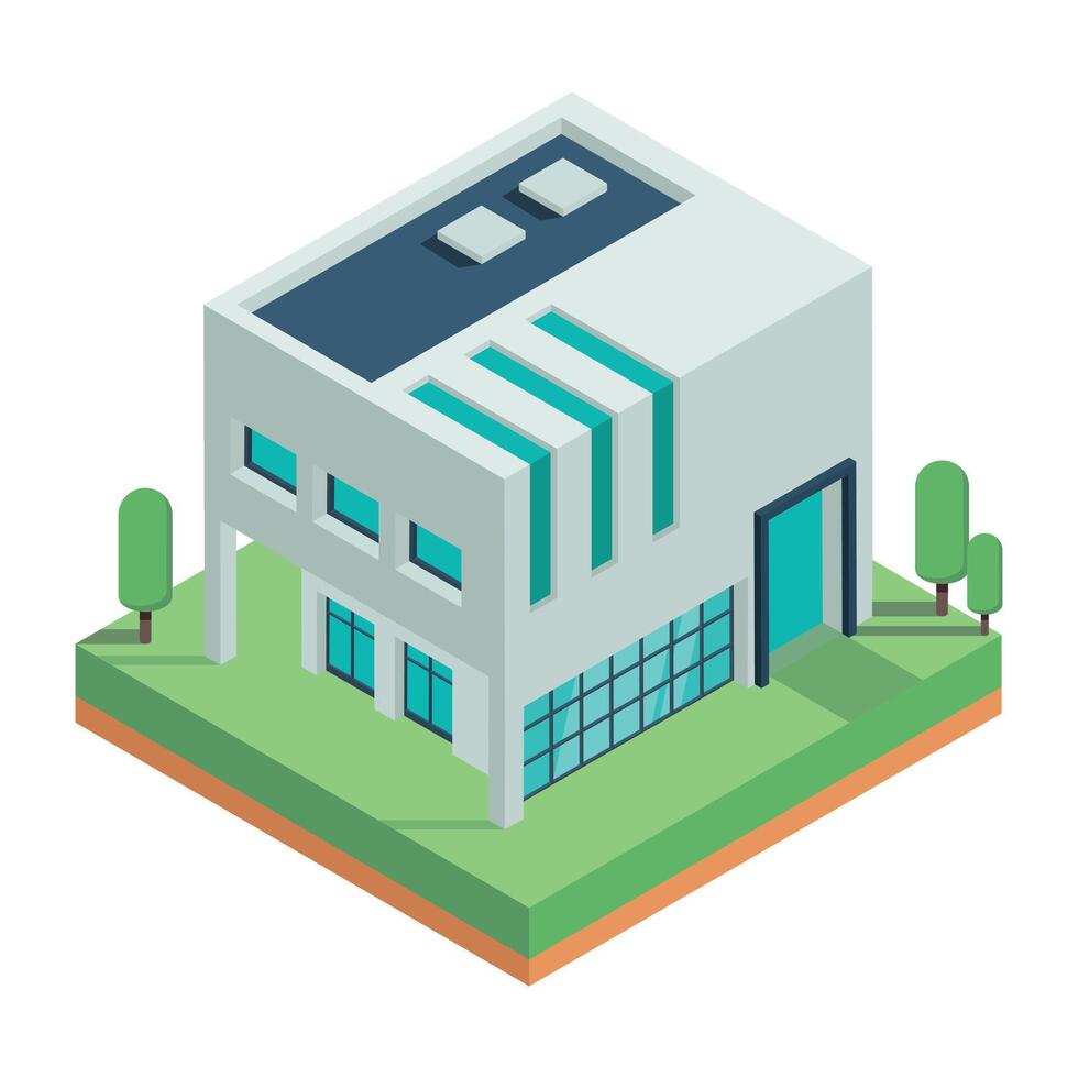 Houses Buildings Icon vector