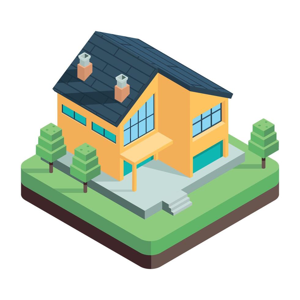 Modern Buildings Icon vector