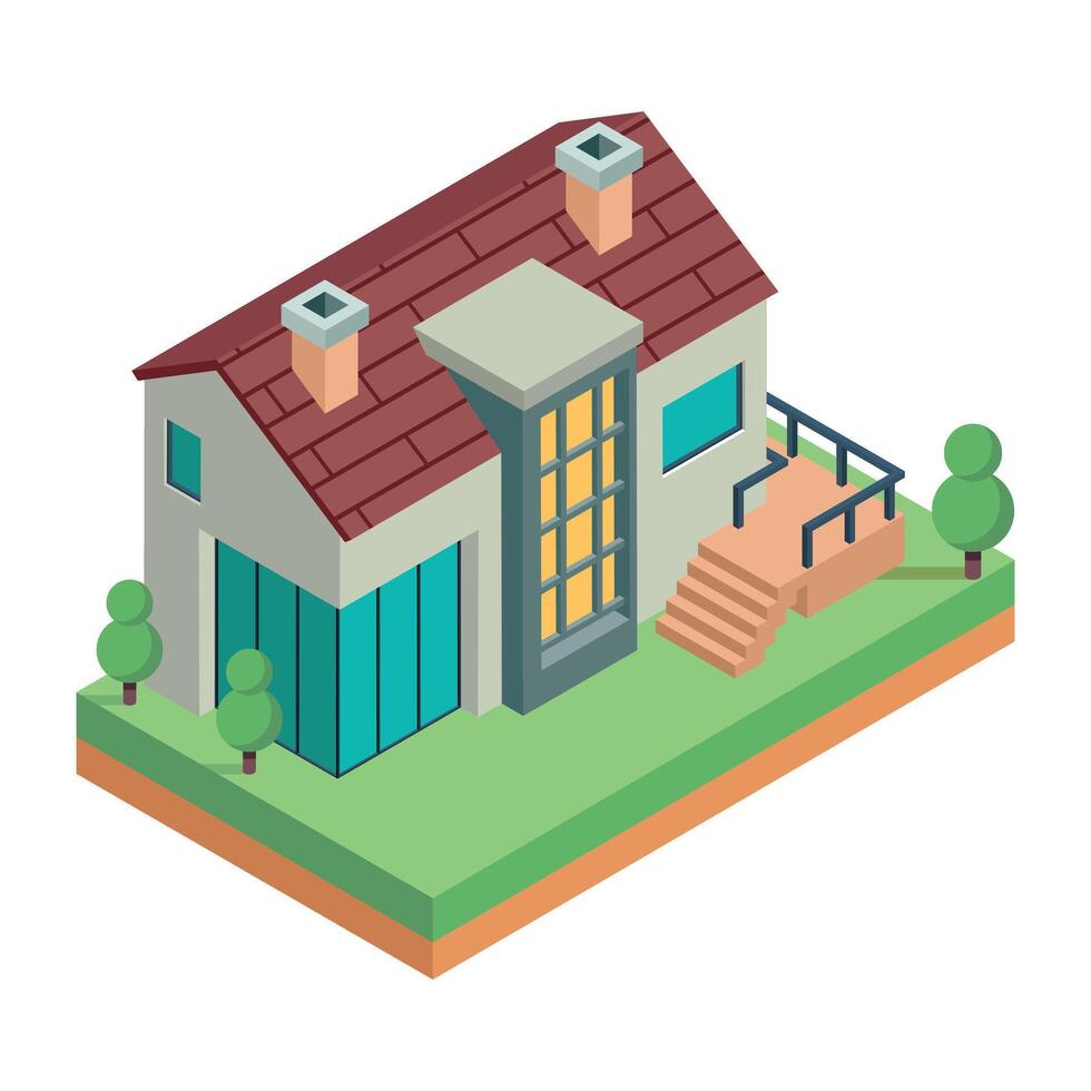 Commercial Buildings Icon vector