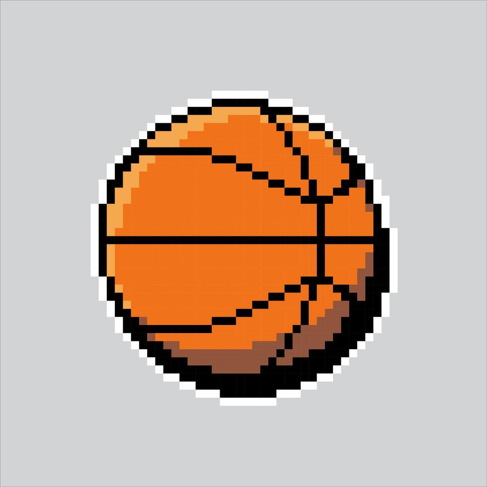 Pixel art illustration Basketball. Pixelated Basketball. Sport Basketball. pixelated for the pixel art game and icon for website and video game. old school retro. vector