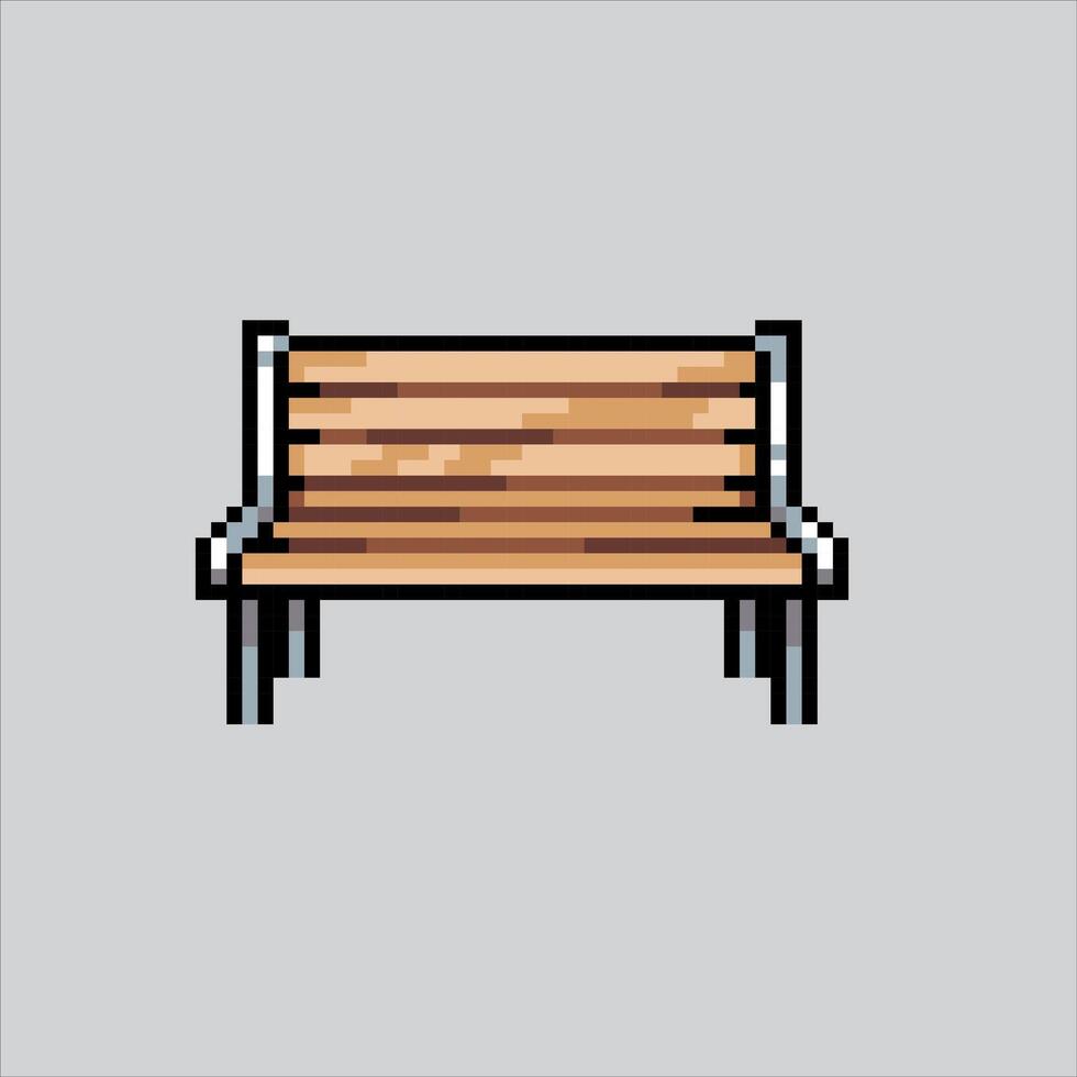 Pixel art illustration Bench Park. Pixelated Bench Park. Bench park. pixelated for the pixel art game and icon for website and video game. old school retro. vector