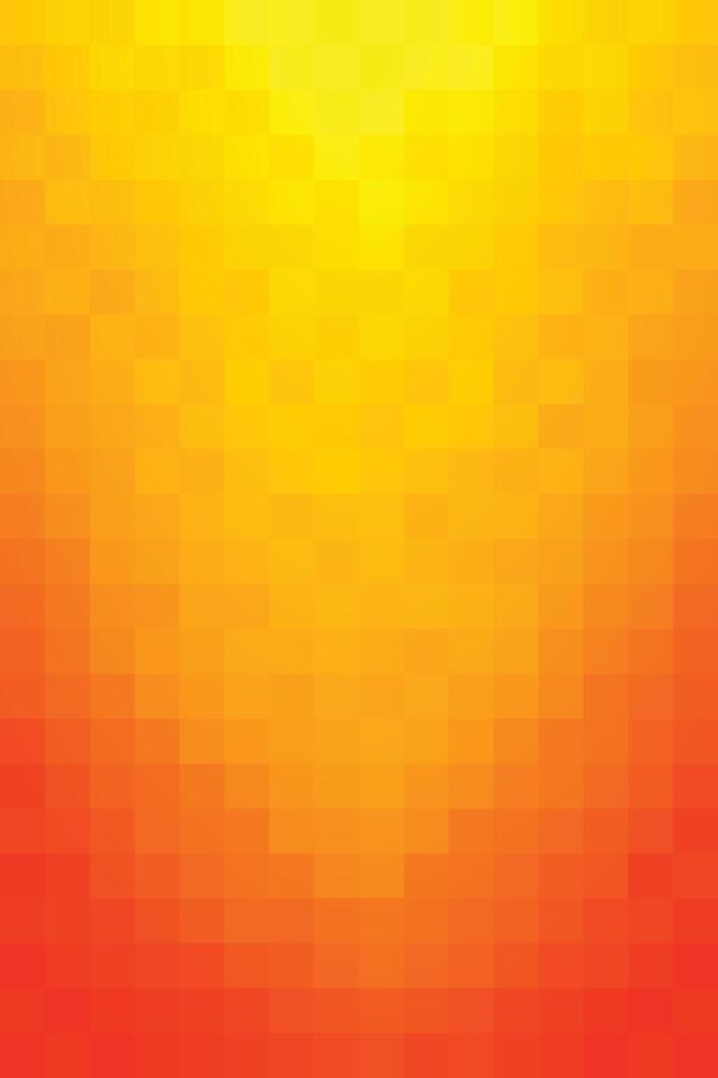 Orange To Yellow Gradient Mosaic Background vector