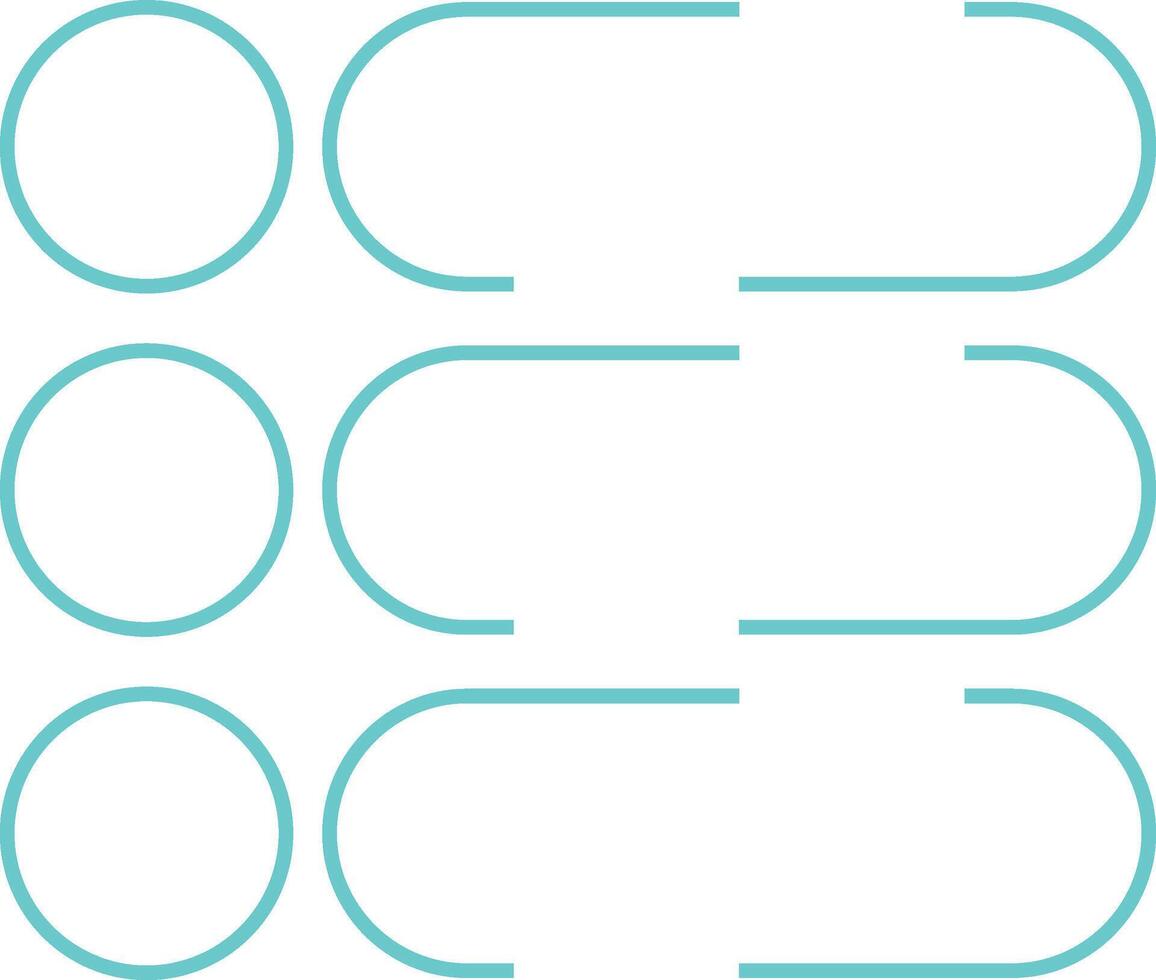 Modern infographics list vector element