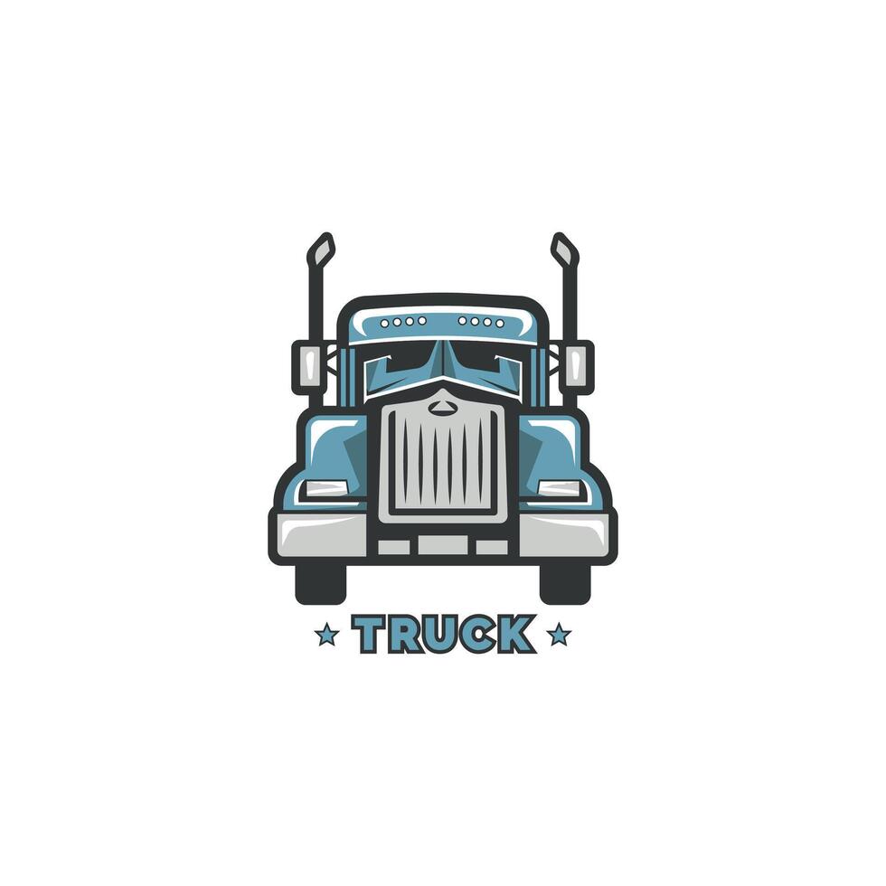 camión logo diseño con el título 'camión logo' vector