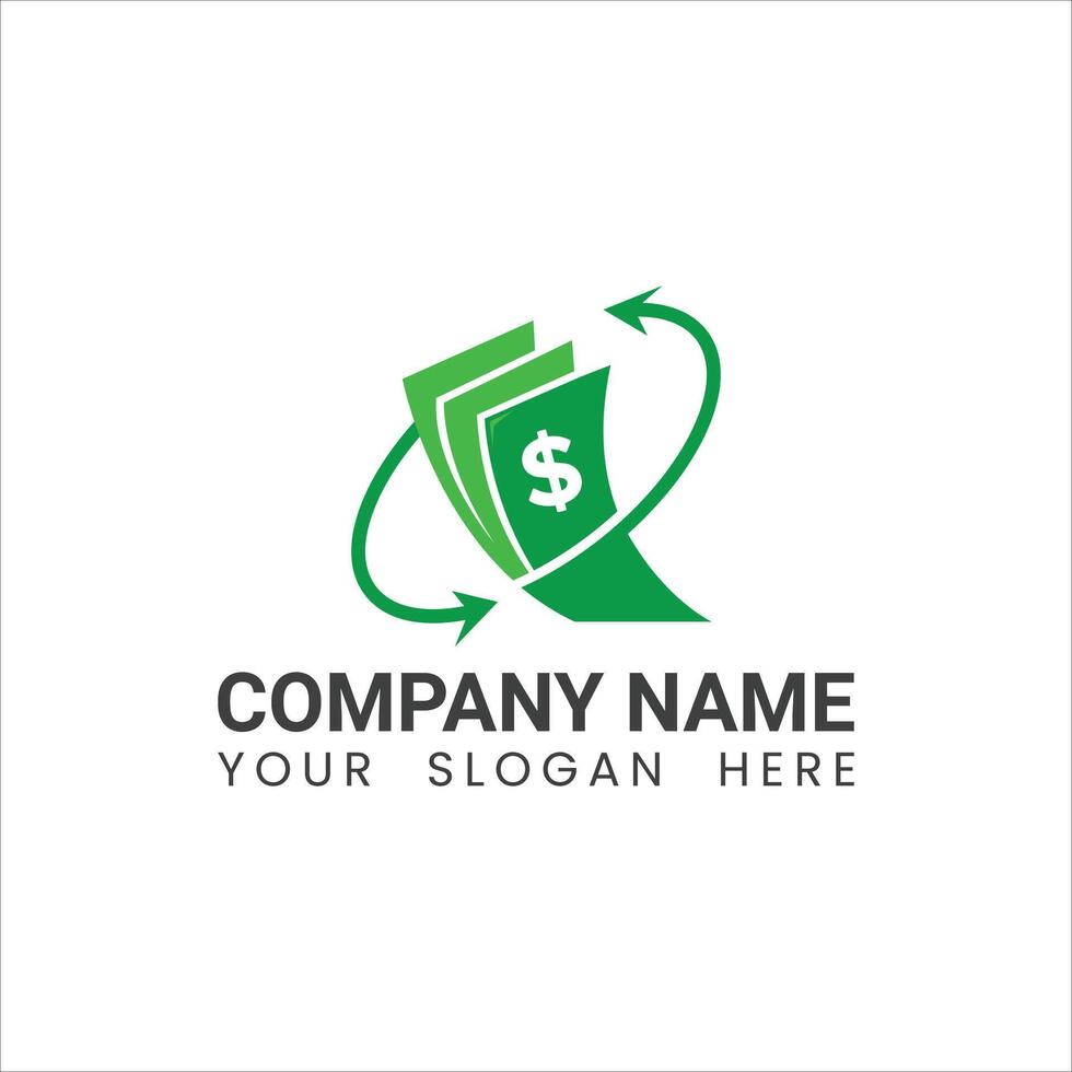 Investment, growth logo template vector