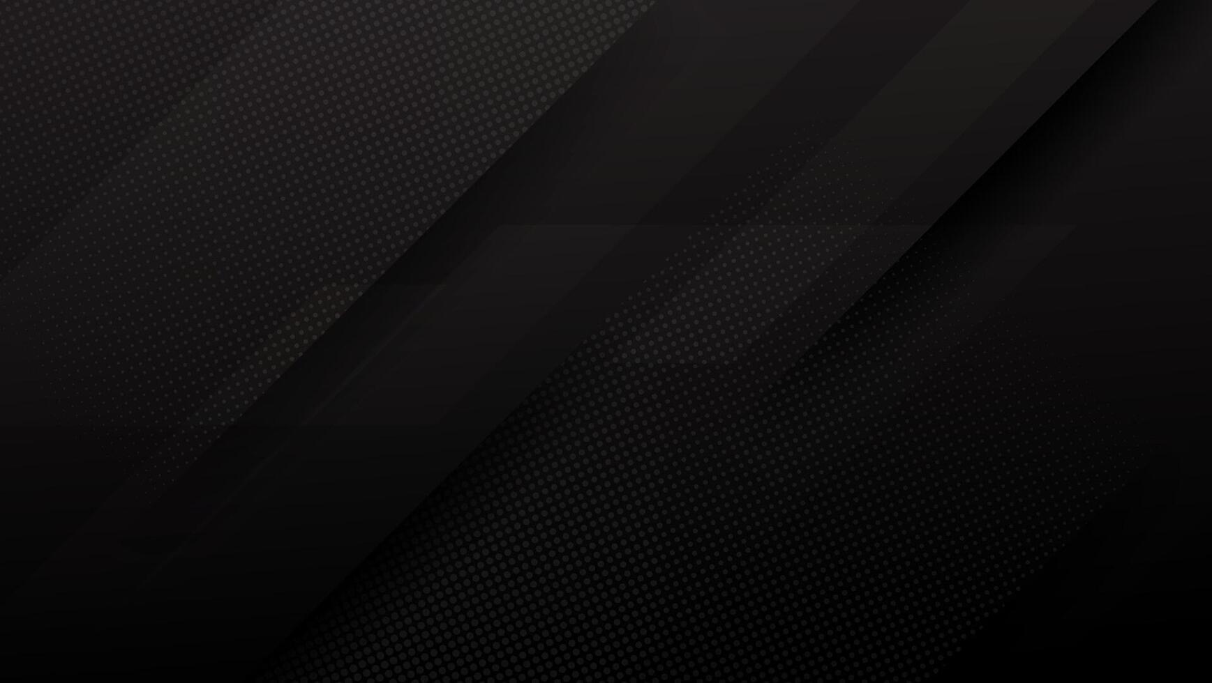 abstract black background with halftone and diagonal stripes. vector illustration