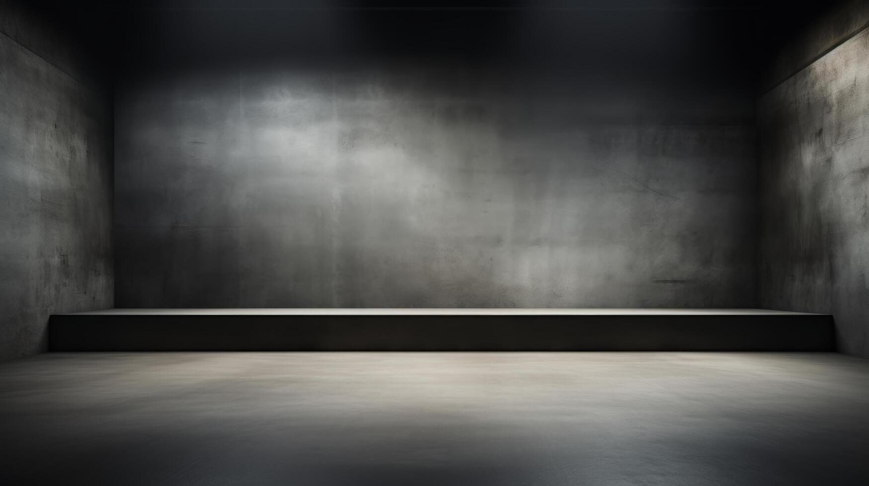 AI generated Minimalist Empty Stage with Soft Diffused Lighting photo