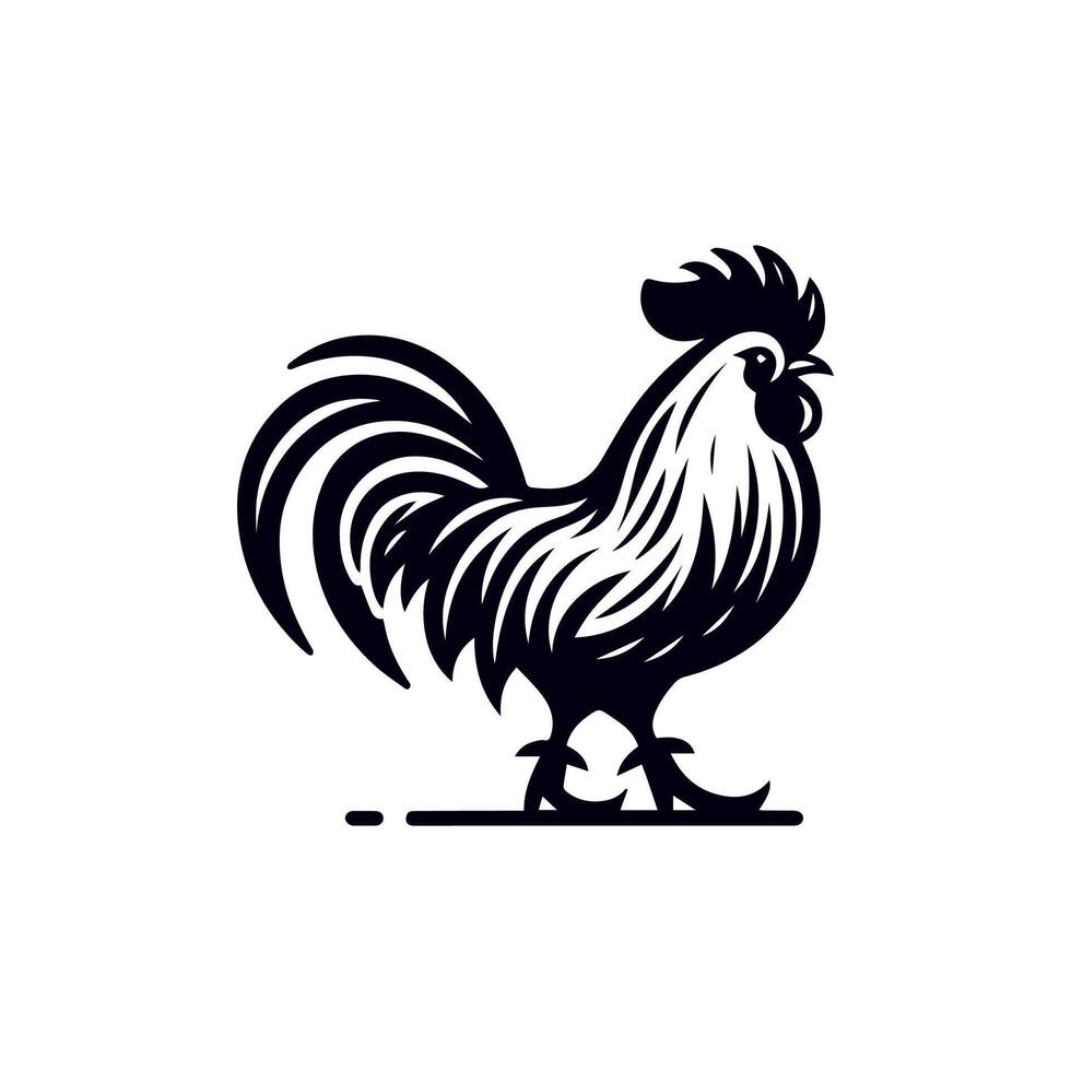 Wearing Rooster Boots Vactor illustration use logo, t-shirt vector