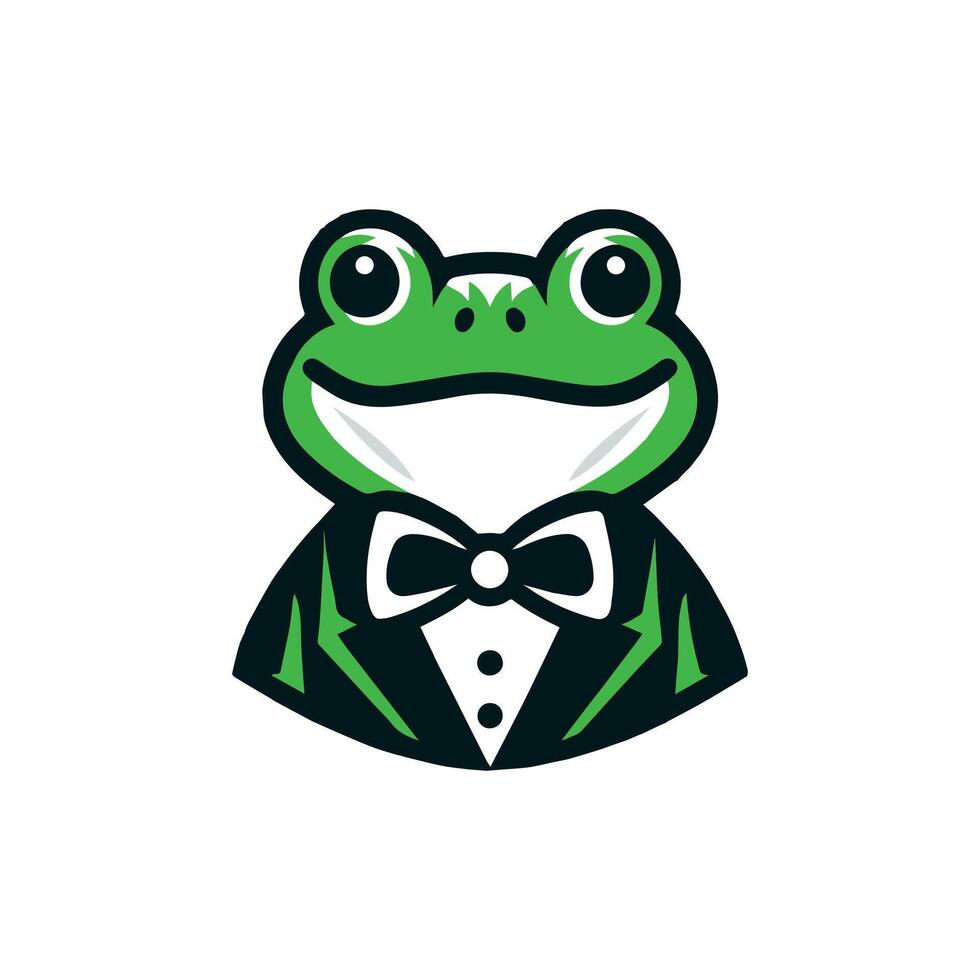 Prince Charming Frog vector illustration Logo, T-shirt Use