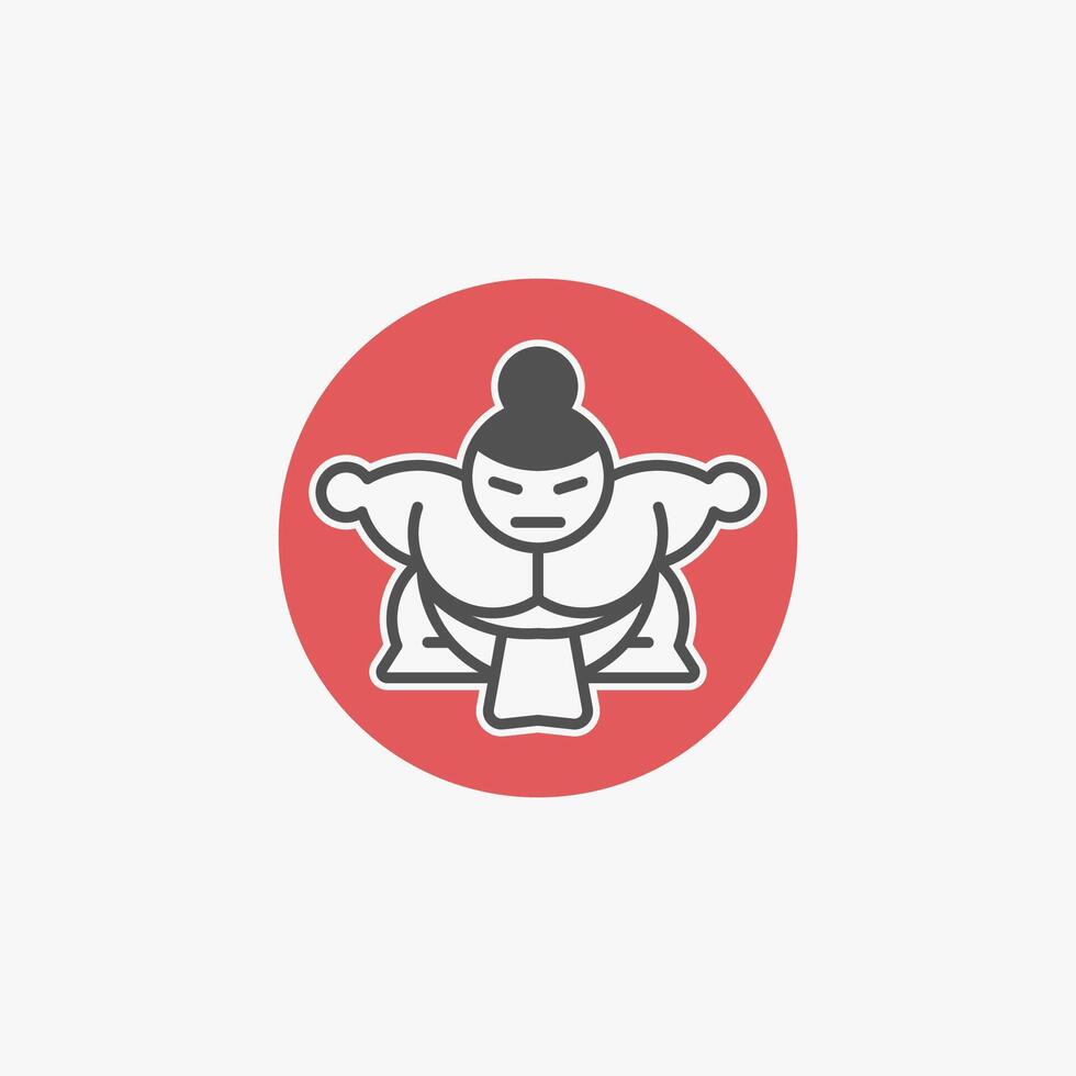 Sumo mascot logo vector