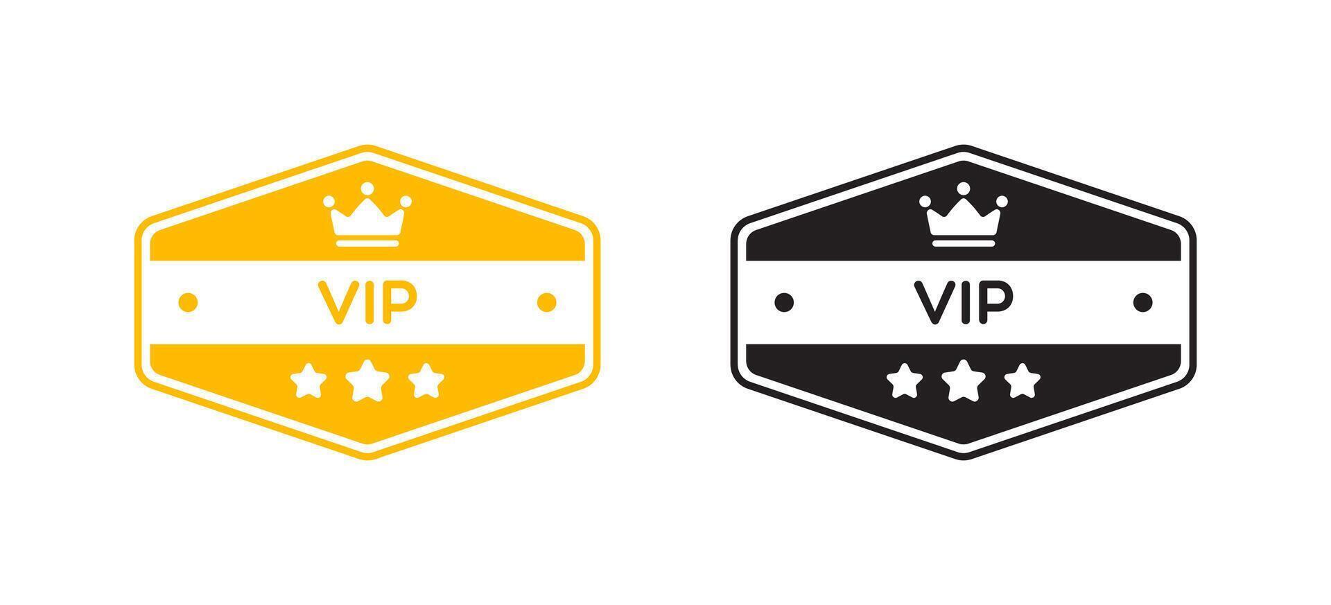 vector VIP Insignia etiqueta