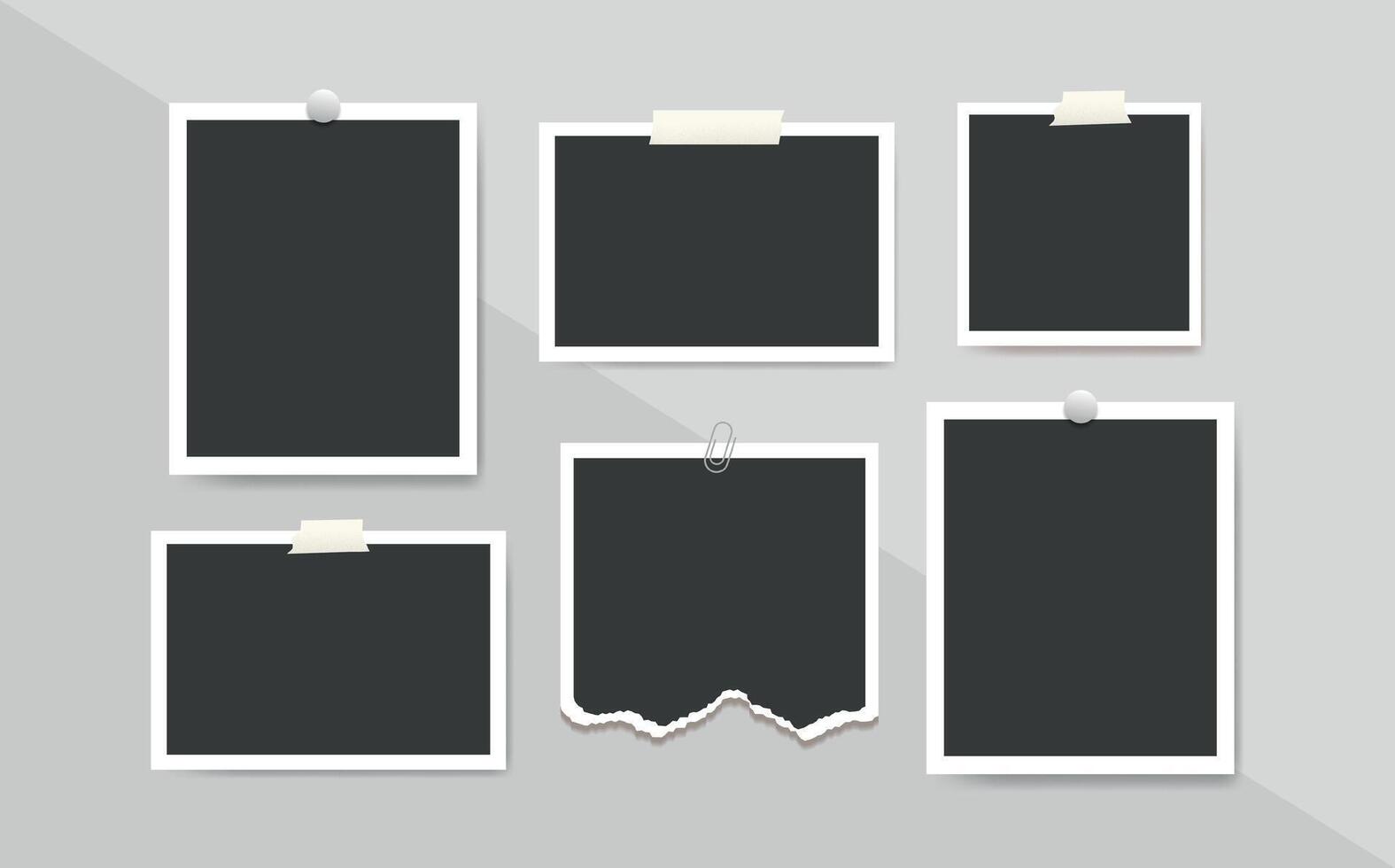 Moodboard creative template collage vector