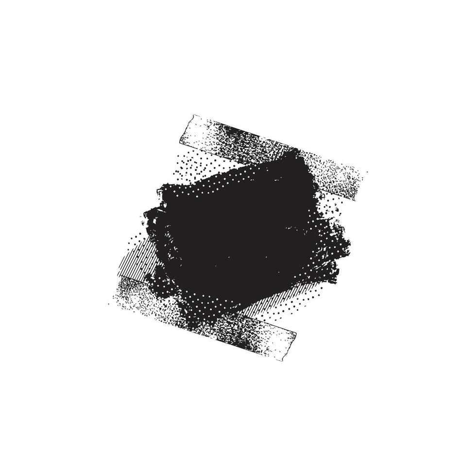 resumen negro color afligido sello grunge vector
