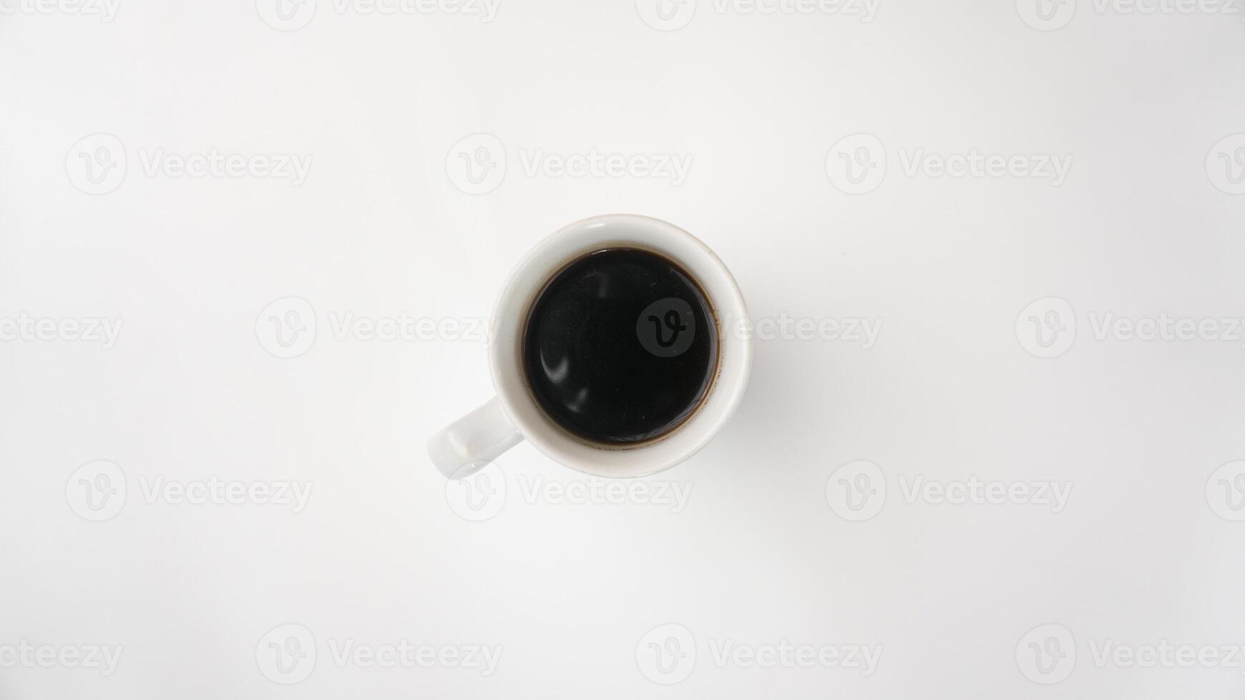 photo of coffee on white background