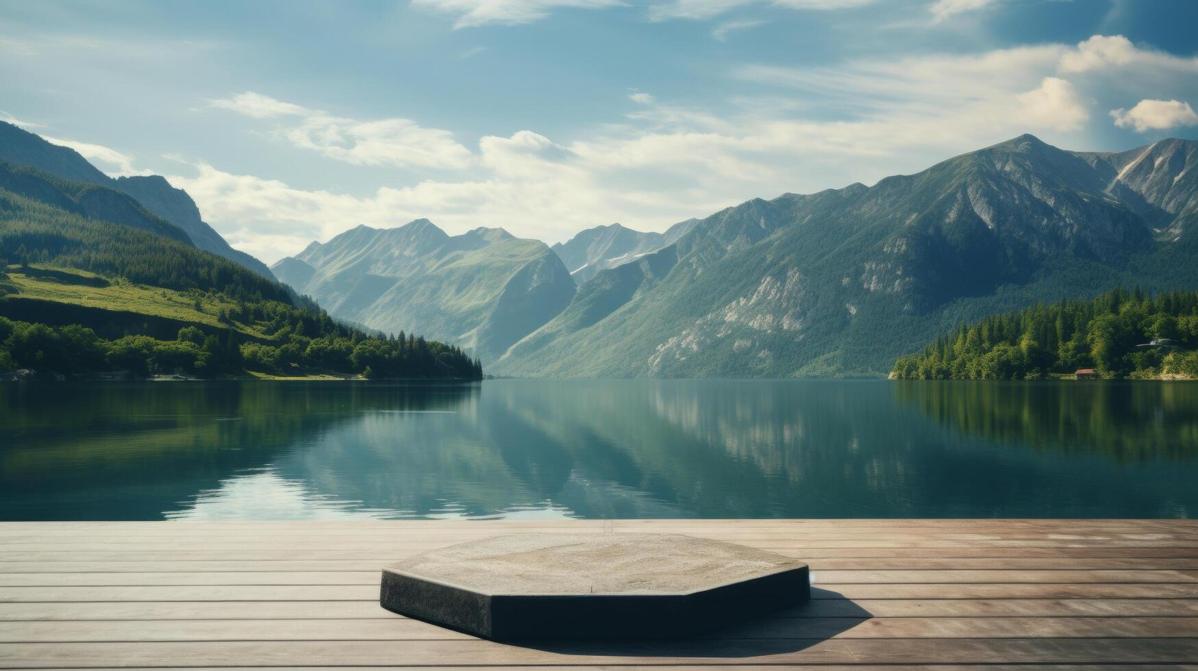 AI generated Lakeside Serenity photo