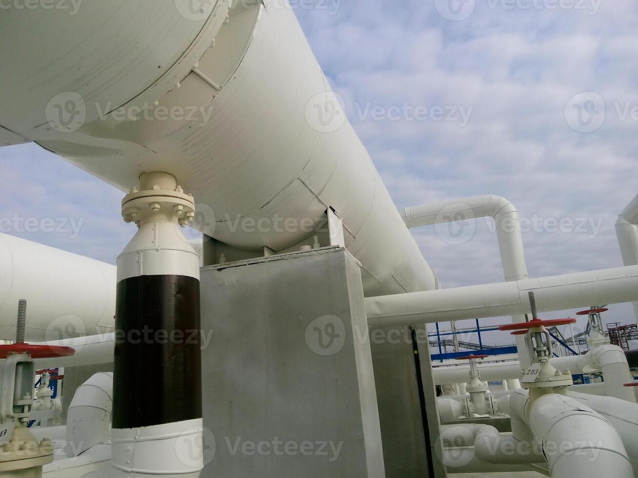 calor intercambiadores en un refinería foto