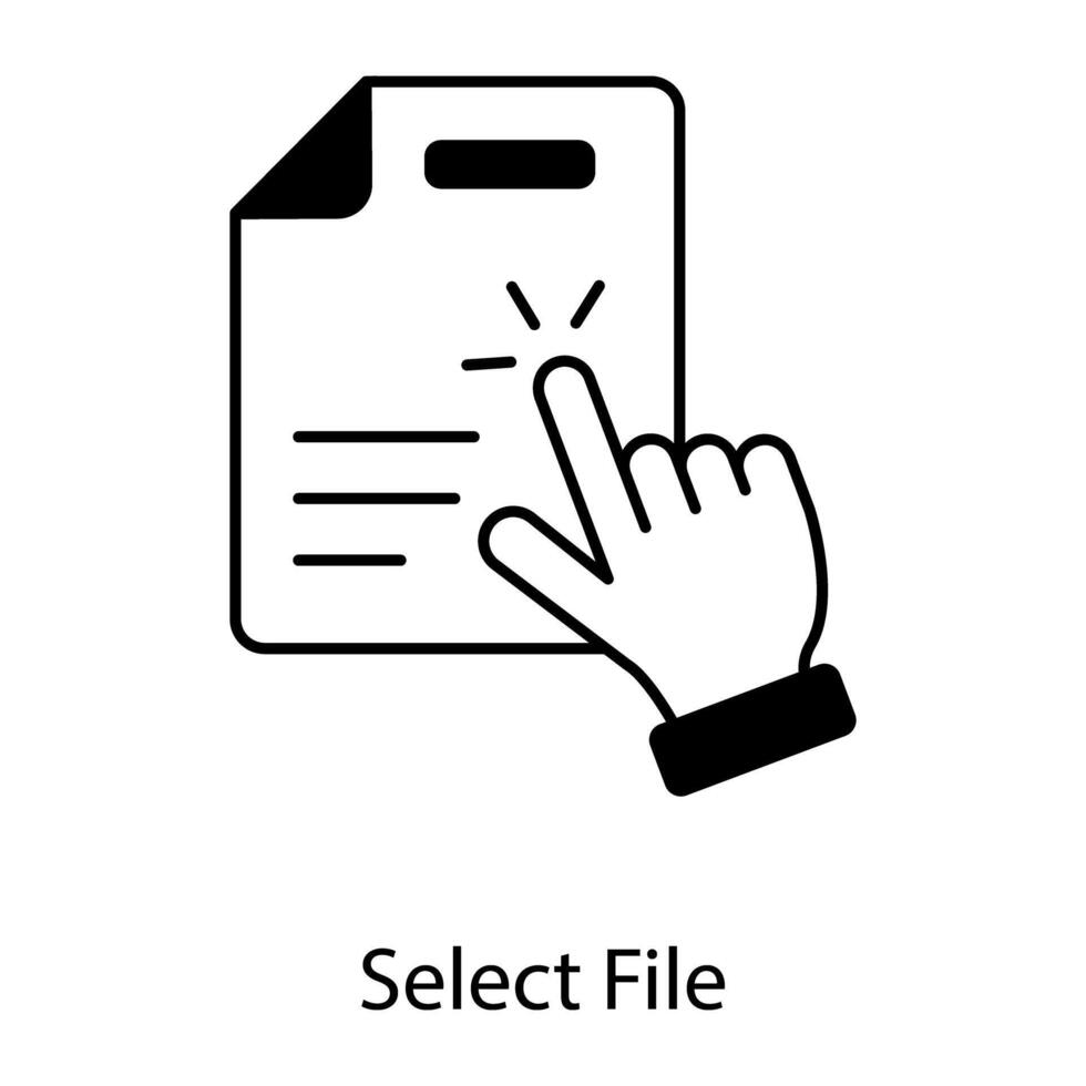 Documents Linear Icon vector
