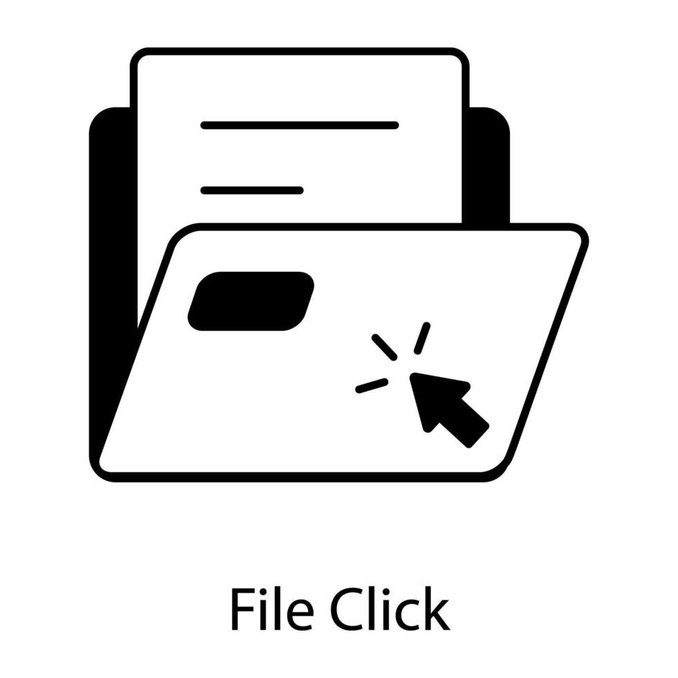 Files and Folders Linear Icon vector