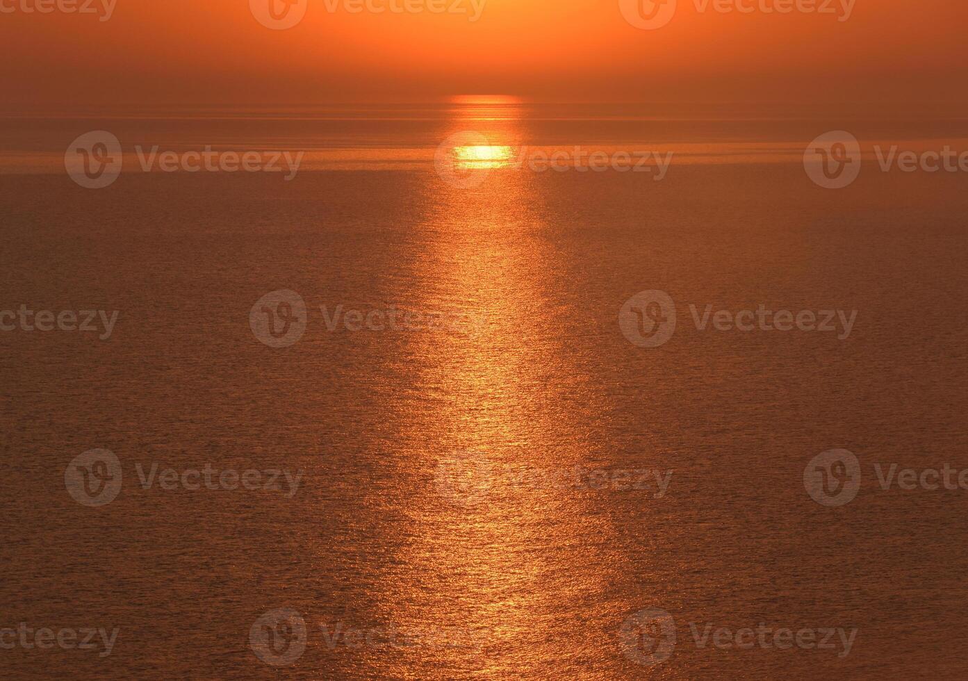 Dawn over the sea. Sea of Azov. Sunrise. photo
