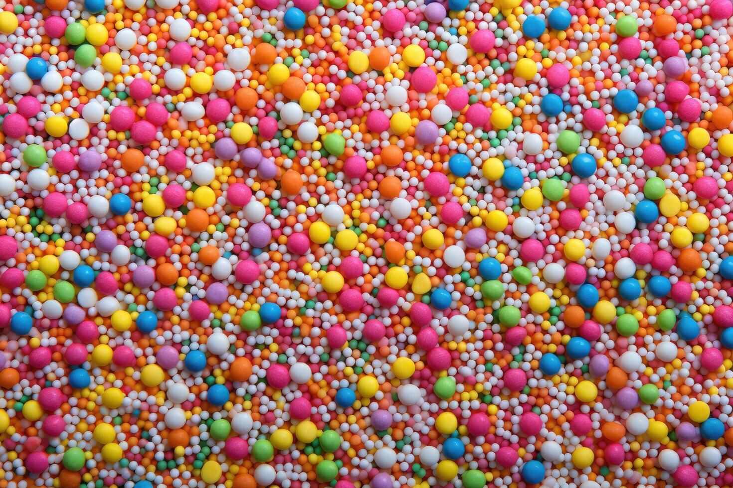 AI generated Background of colorful sprinkles, jimmies photo