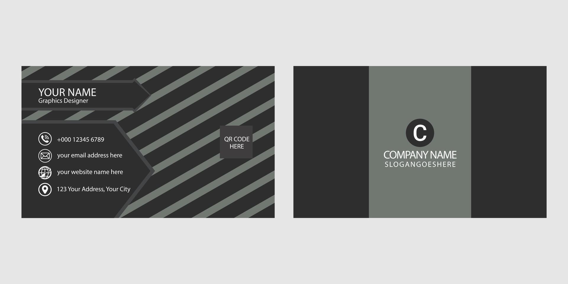 Corporate Business Card Template vector