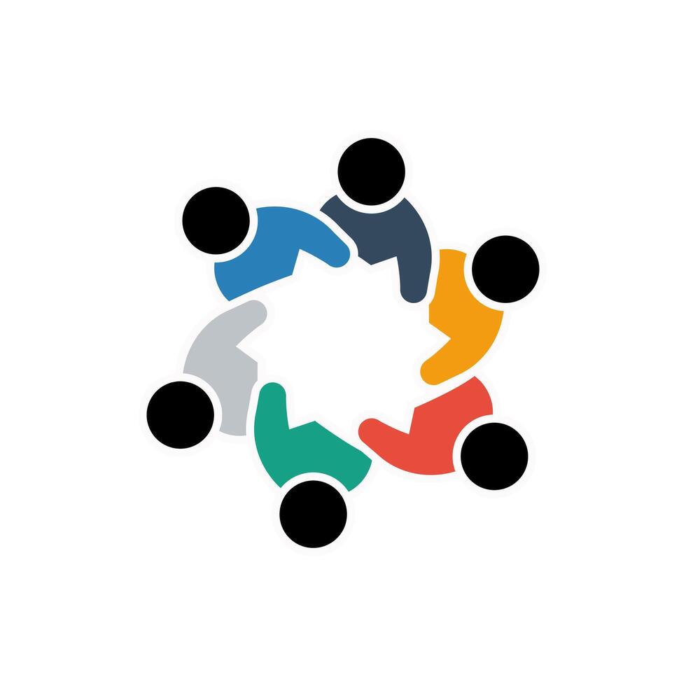 Concept of members of a society or committee image vector