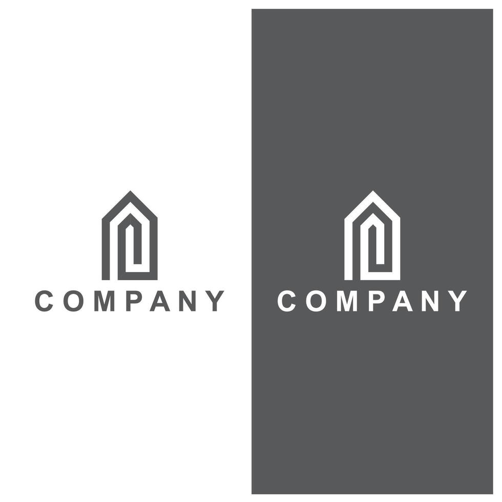 edificio logo, vector diseño