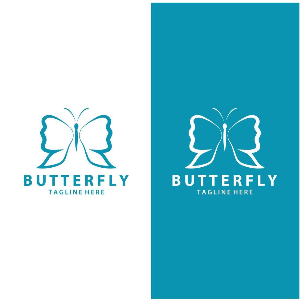 Butterfly logo. Luxury line logotype design. Universal premium butterfly symbol logotype. vektor design vector