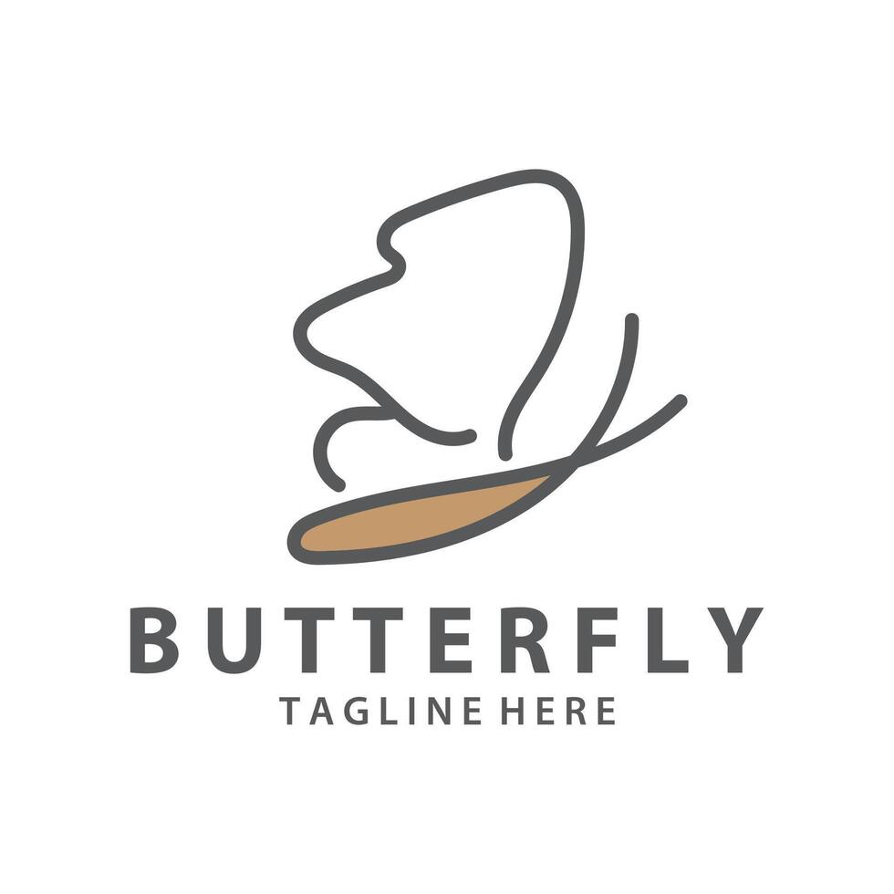 Butterfly logo. Luxury line logotype design. Universal premium butterfly symbol logotype. vektor design vector