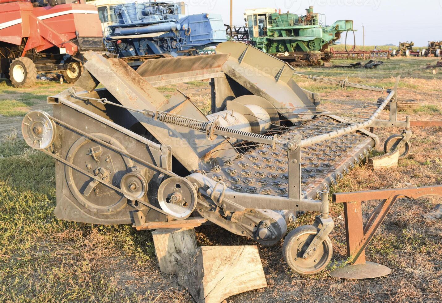 Harvest part of combine harvester photo