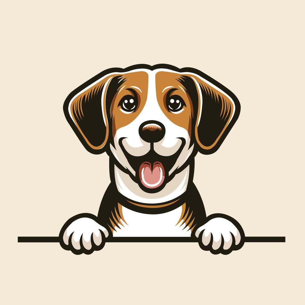 ai generado aguilucho perro echar un vistazo cara ilustración gratis vector