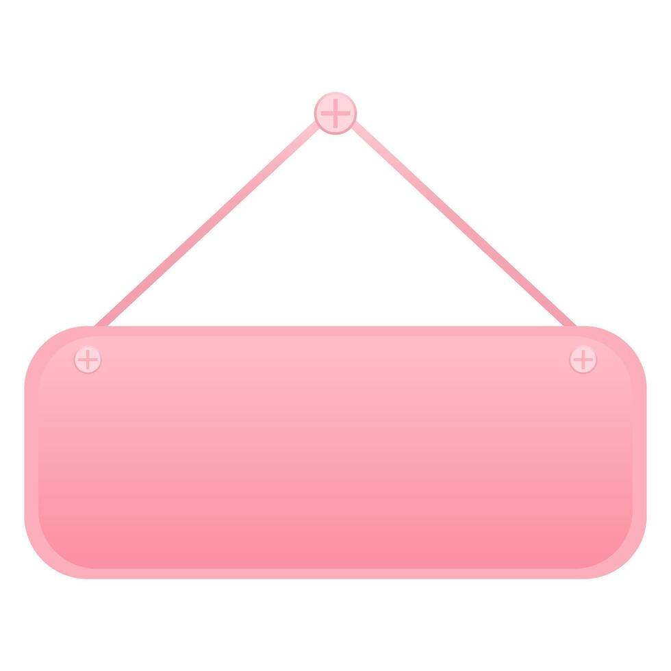 pink decorative sign vector