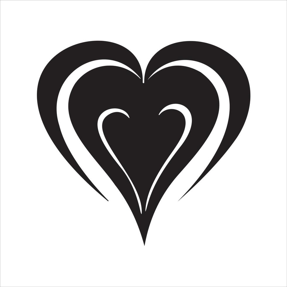 corazón tatuaje diseño llamas y fuego, corazón y amor símbolos, gótico tatuajes y impresión plantillas vector