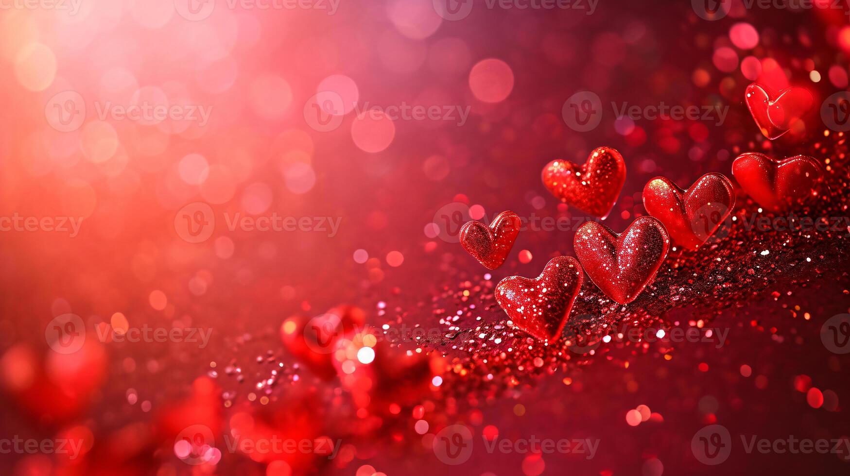 AI generated Happy Valentine's Day background.Promotion and shopping template or background for Love and Valentine's day concept. Wallpaper, flyers, invitation, posters, brochure, banners. photo
