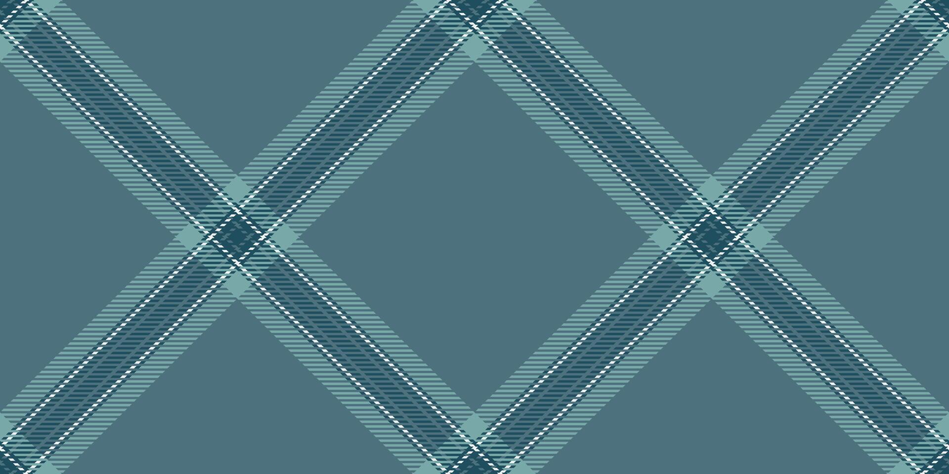 Drapery check vector background, performance seamless tartan texture. Hunter plaid pattern fabric textile in cyan and pastel colors.