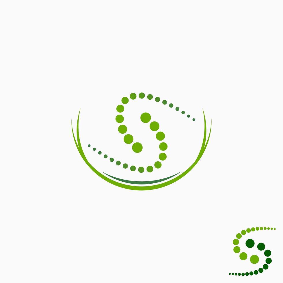 Logo design graphic concept creative premium abstract vector stock initial S font swoosh spin flip spine bone. Related to monogram typography spinal