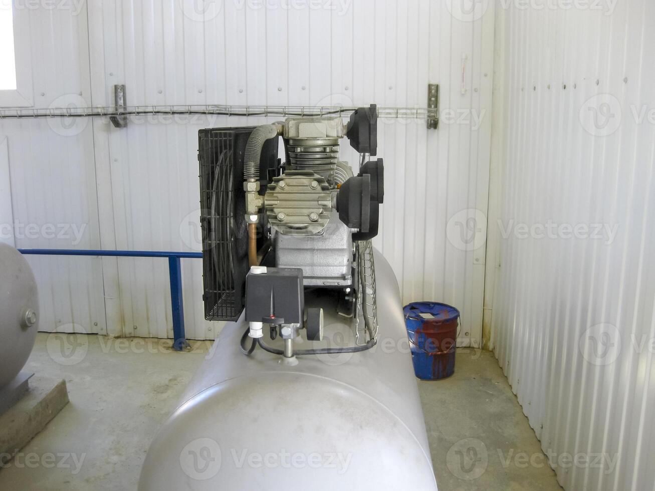 Air compressor. equipment for creation of pressure air photo