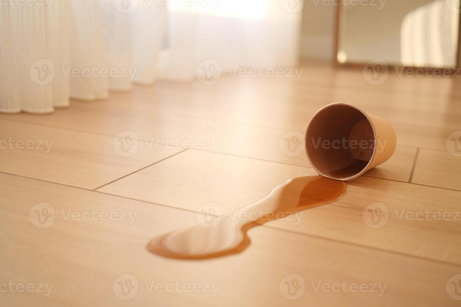 soft drinks or liquid spilled on a floor , photo