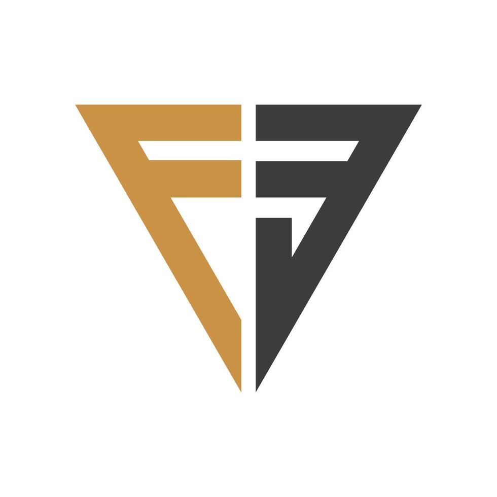 Initial letter ef logo or fe logo vector design template