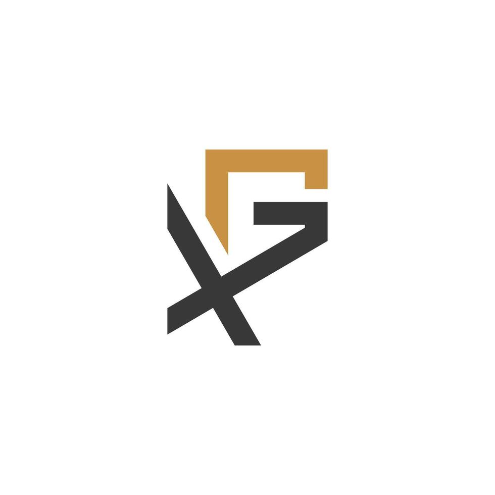 Alphabet letters Initials Monogram logo GX, XG, X and G vector