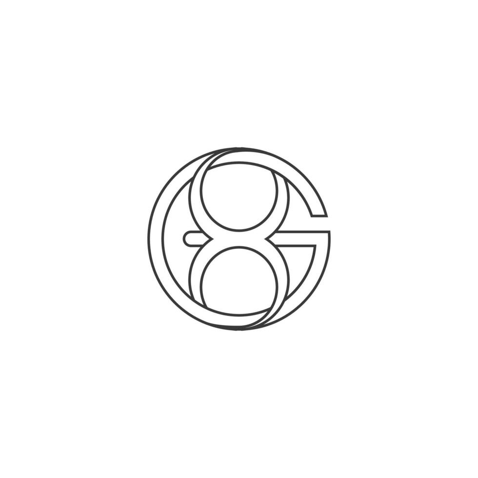 Alphabet letters Initials Monogram logo GX, XG, X and G vector