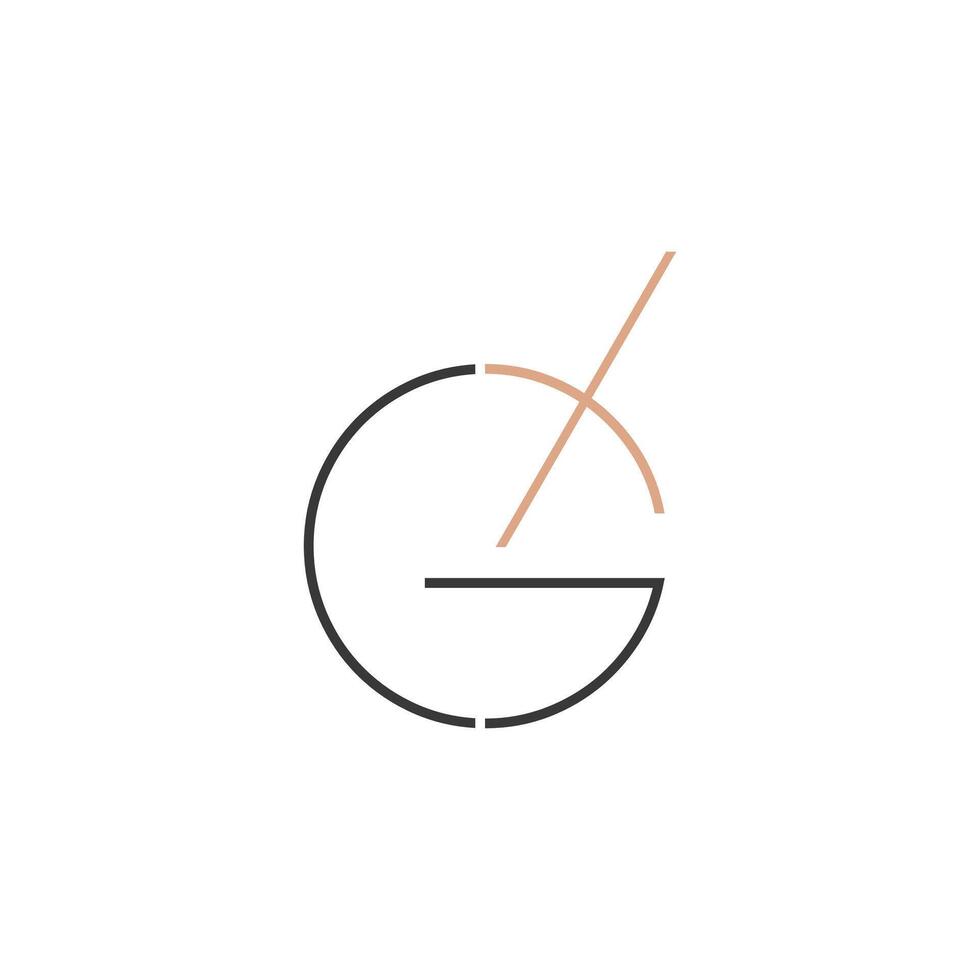 Alphabet letters Initials Monogram logo GX, XG, X and G vector