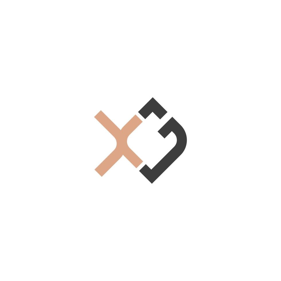 Alphabet letters Initials Monogram logo GX, XG, X and G vector
