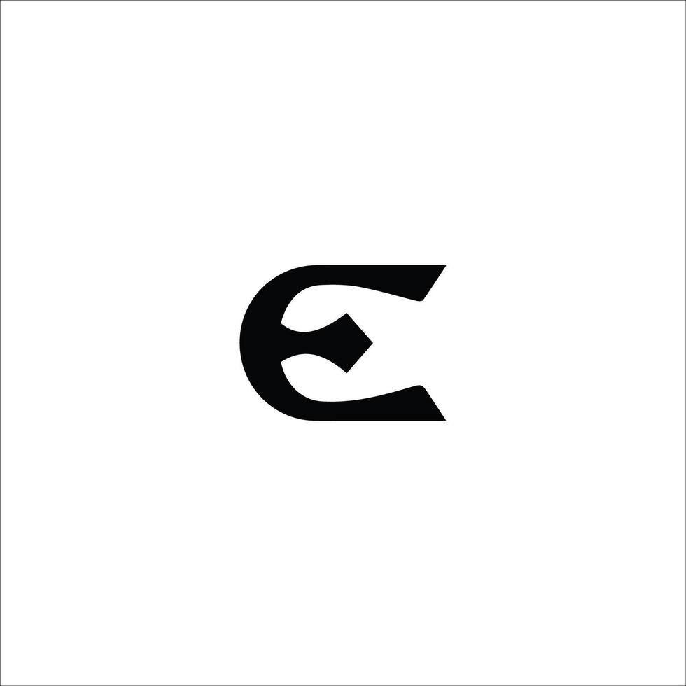 Initial letter ee logo or e logo vector design template