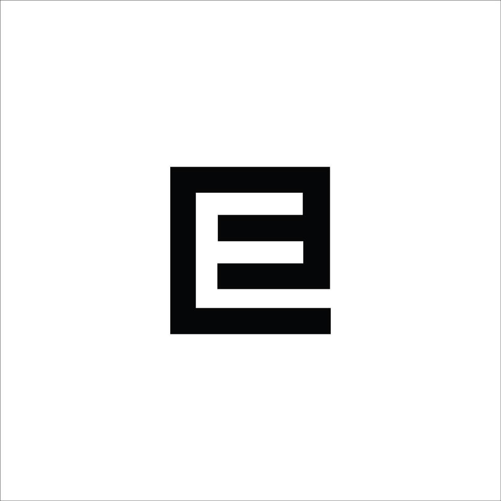 Initial letter ee logo or e logo vector design template