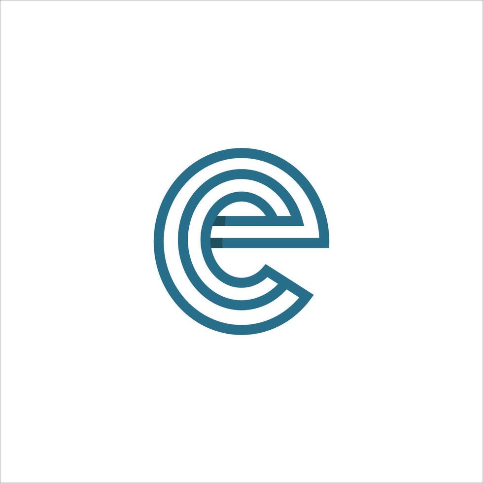 Initial letter  CE or EC logo vector logo design