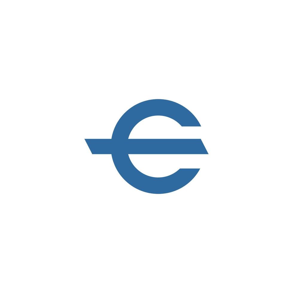 Initial letter  CE or EC logo vector logo design
